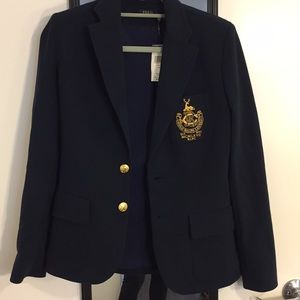 Polo Ralph Lauren Navy Blue Blazer NWT